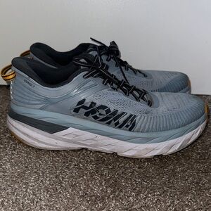 Hoka Men's Gray and Black Athletic Shoes